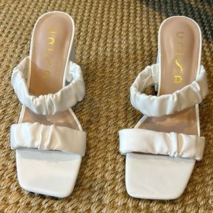 Unisa Size 7 White Dress Sandals